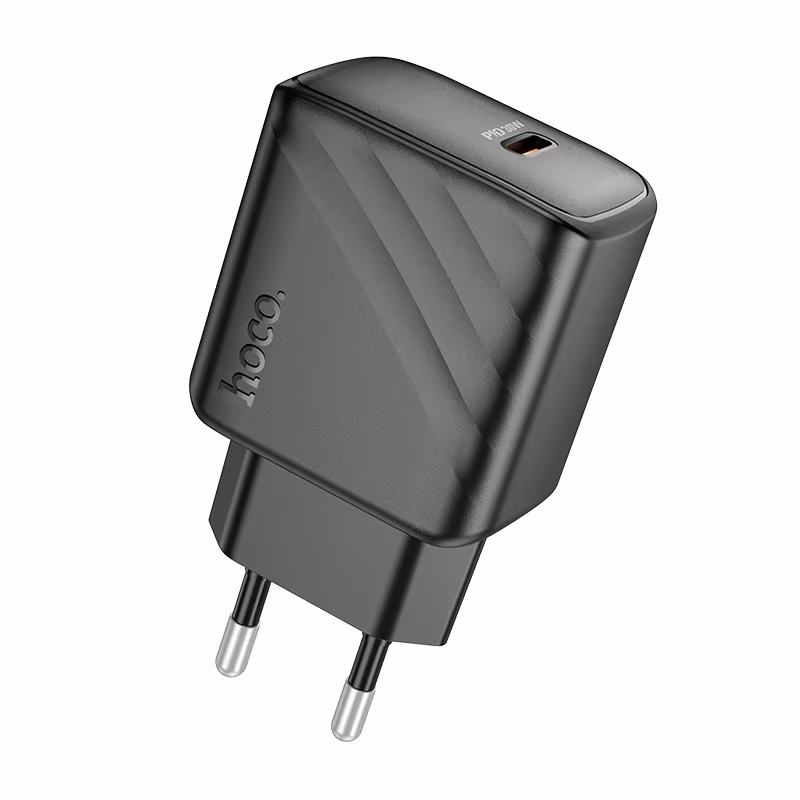 Мережевий зарядний пристрій Hoco CS22A Value single port PD30W charger(EU) чорний HC-CS22A-Black