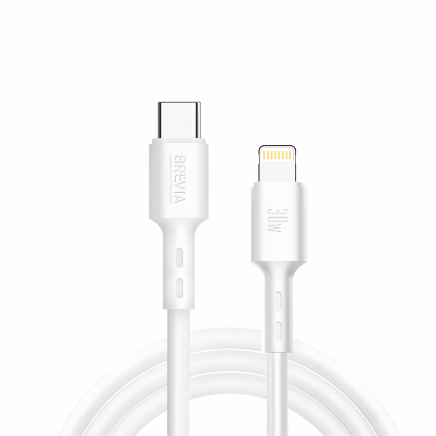 Кабель Brevia Type-C to Lightning 30W 1м, білий box, 51100WCLC1 51100WCLC1