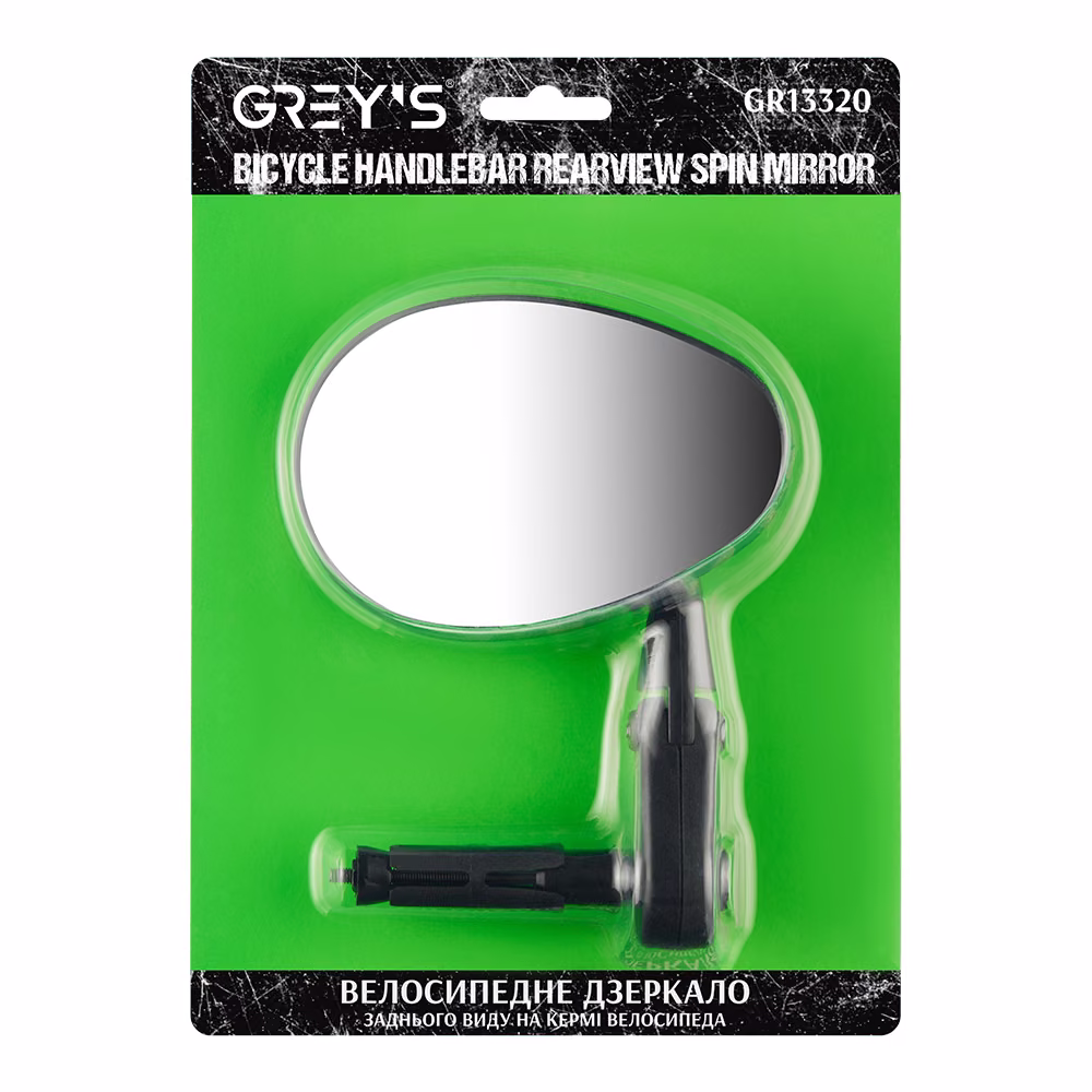 Велосипедне дзеркало Grey's заднього виду овальне GR13320 GR13320