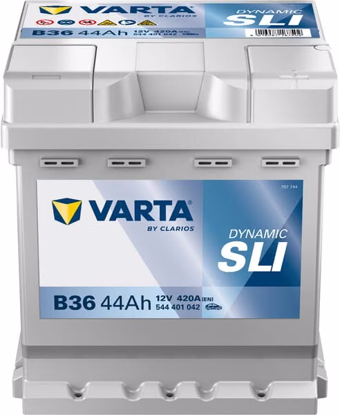 Акумулятор 12 В 44 А·год 420 А B36 VARTA Dynamic SLI