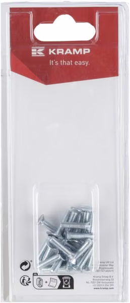 Гвинт з потайною головкою M4 x 16mm (20) KR963416P20B