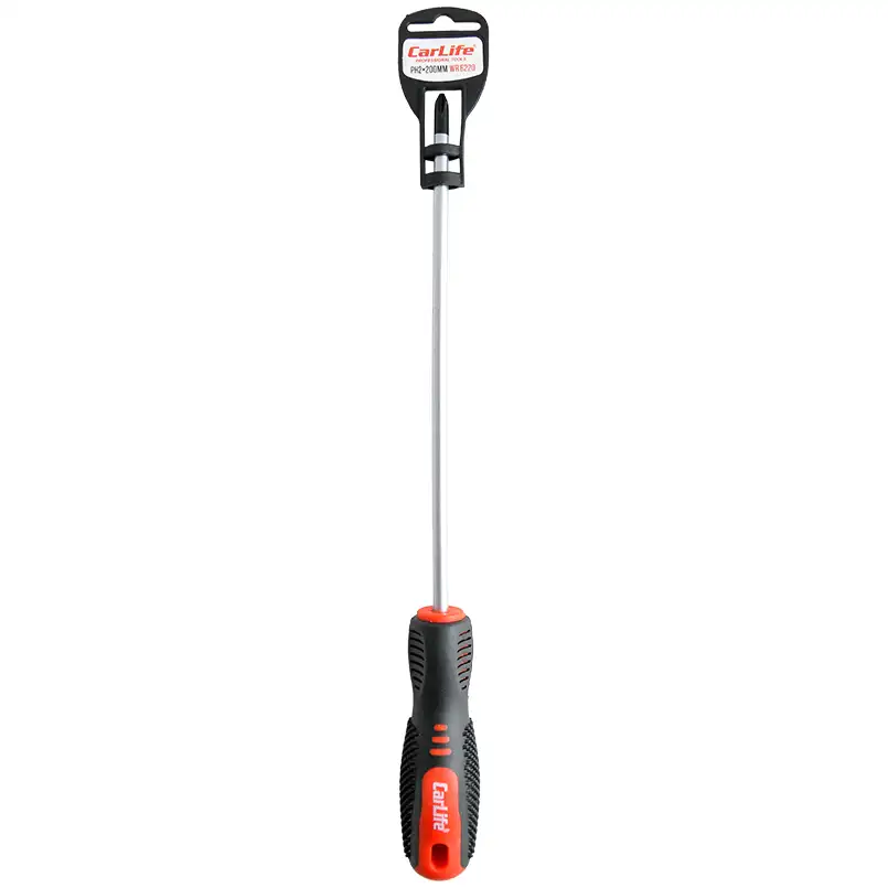 Викрутка хрестова CarLife WR6220 PH2x200mm, Cr-V 6150 WR6220