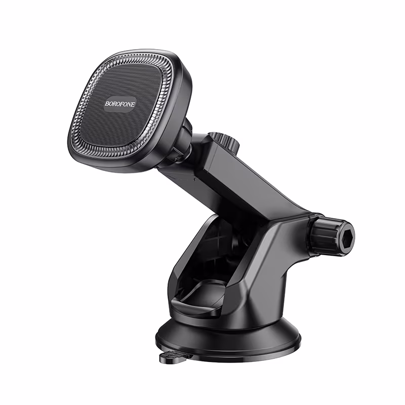 Тримач телефону автомобільний Borofone BH97 NT Ice magnetic car holder (center console), black gray BF-BH97-Black