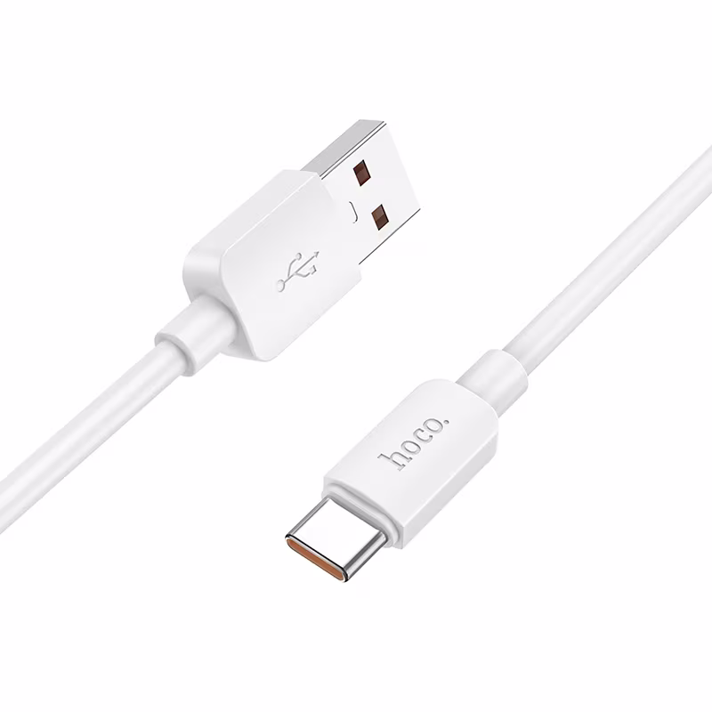Кабель Hoco X96 Hyper 100W charging data cable Type-C 1м білий HC-X96-UC-100W-White