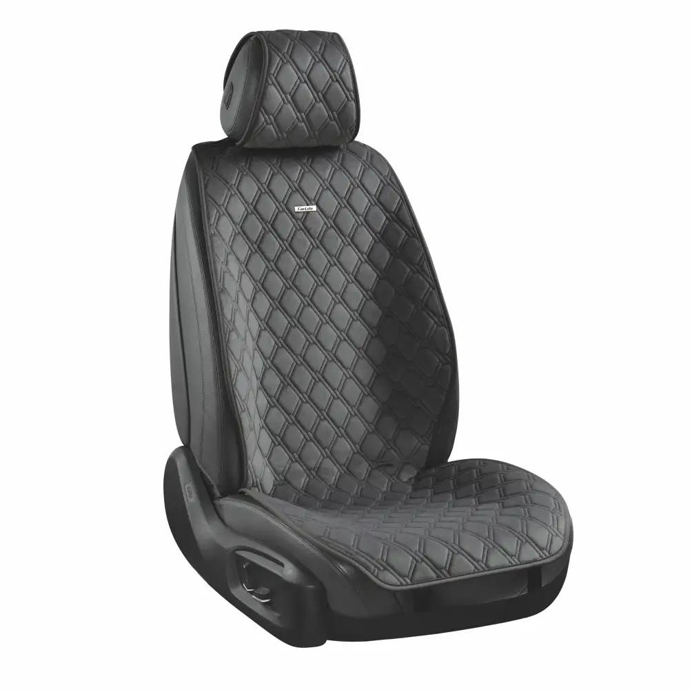 Преміальні накидки для передніх сидінь CarLife Turbo, black, SC30102 SC30102