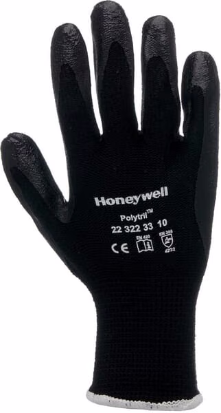 Робочі рукавиці чорні, поліамід/бавовна, довжина 25.5 см, Polytril™ від Honeywell 223223310