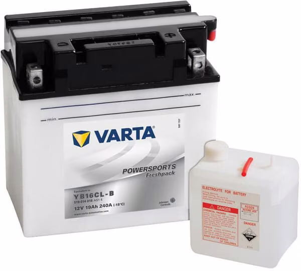 Акумулятор 12В 19Аг 240A Powersports Freshpack VARTA 519014024I314PS