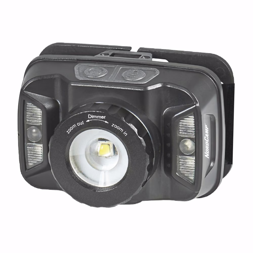 Ліхтар налобний Nord Camp 260Lm, 5W CREE XTE, 1800mAh, Zoom, з сенсором білий/червоний NC30800 NC30800