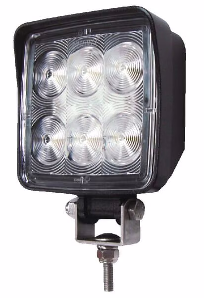 Робоча фара світлодіодна, 18W, 1440lm, квадратна, 9/33V, прозора, накладна, 134.3x54x104.9mm LA22810