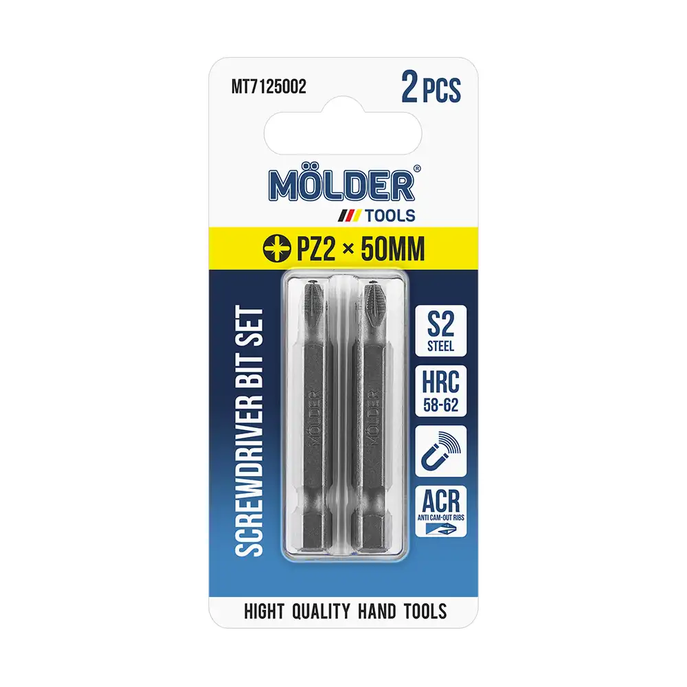 Набір біт Molder PZ2x50мм 2шт MT7125002 MT7125002