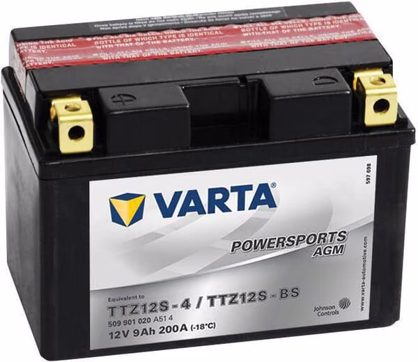 Акумулятор 12В 9Аг 200A AGM Powersports VARTA 509901020I314PS