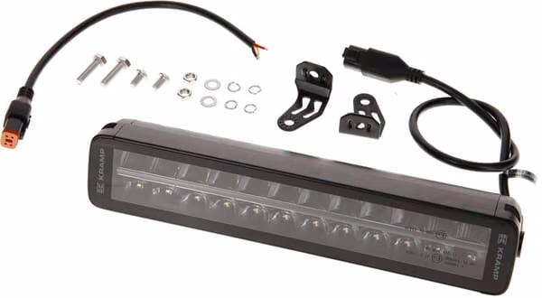Робоча світлова панель LED, 120Вт, 10080лм, прямокутна, 12/24В, біло-помаранчева, 357x70x67 мм Deutsch штекер, комбіноване світло, прямий, 24 світлодіоди, E-BOOST LA10812
