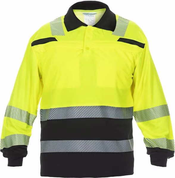 Сорочка поло, розмір 2XL/46, довгий рукав, жовтий/чорний, Hydrowear 040460YB2XL