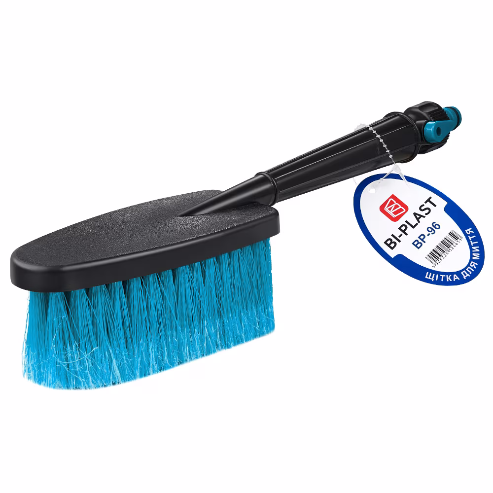 Щітка для миття авто Bi-Plast з краном для води, ворс 5,5см BP-96