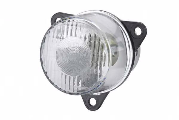 Габаритний ліхтар 5W, круглий, 12/24V, прозорий, на болтах, Ø 55 мм, Hella 2PF008221011