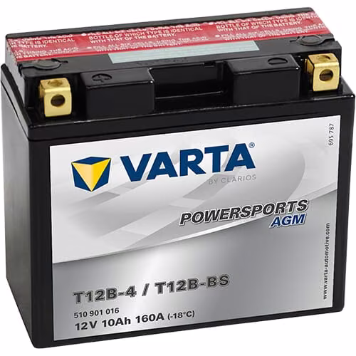 Акумулятор 12В 10Аг 160A AGM Powersports VARTA 512901022I314PS