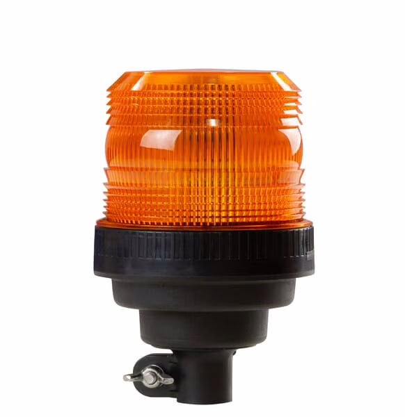 Маячок LED, 12-24V, бурштиновий, гнучка стійка, ECCOLED BRONZE ECCO EB5012A