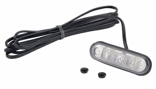 Освітлення номерного знака LED, 0.50W, прямокутне, 12/24/10/33V, прозоре, на болтах, 79x2 LED,Hella 2KA959640102
