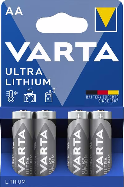 Літієві батарейки 1,5 В АА (4) VT6106301404