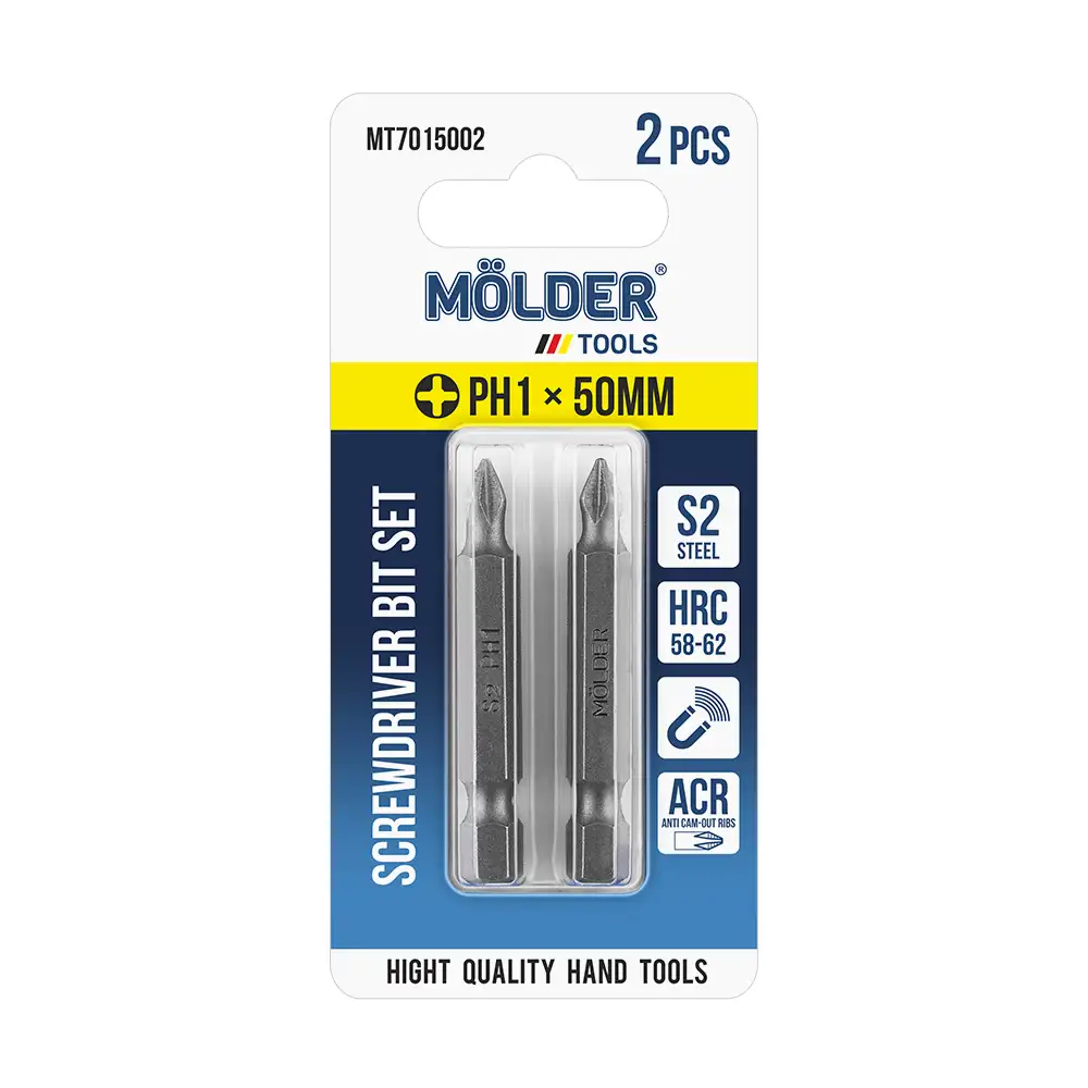 Набір біт Molder PH1x50мм 2шт MT7015002 MT7015002