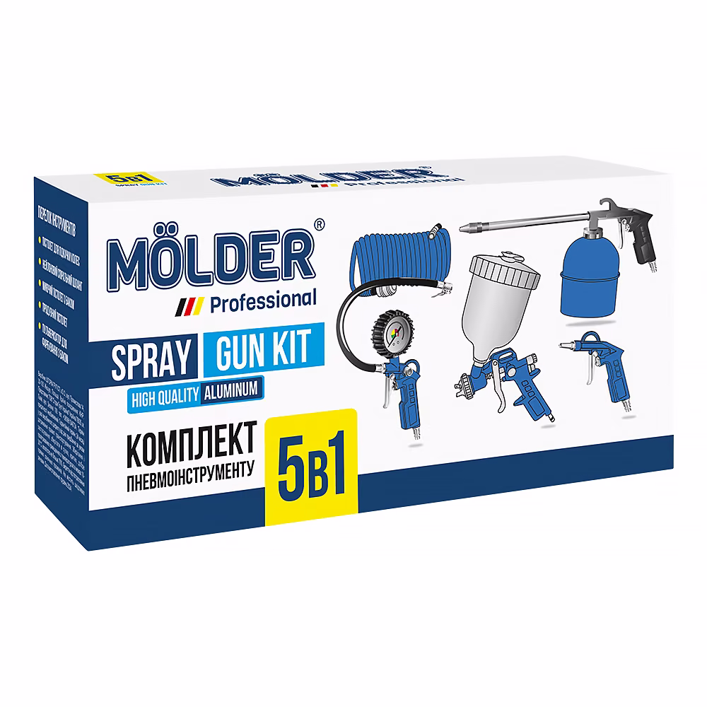 Набір пневмоінструменту Molder 5в1 MA31100 MA31100