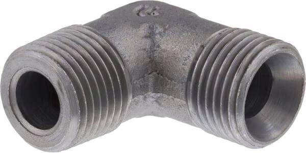 Коліно з'єднувальне, зовнішня/зовнішня різьба 1/2" BSP/BSPT
