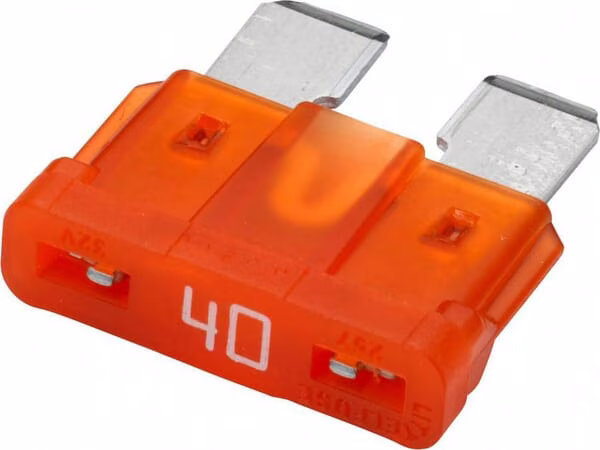 Запобіжник Стандартний клинок 32V 40A Довжина 18,6 мм оранжевий Упаковка 50x Hella 8JS711683031