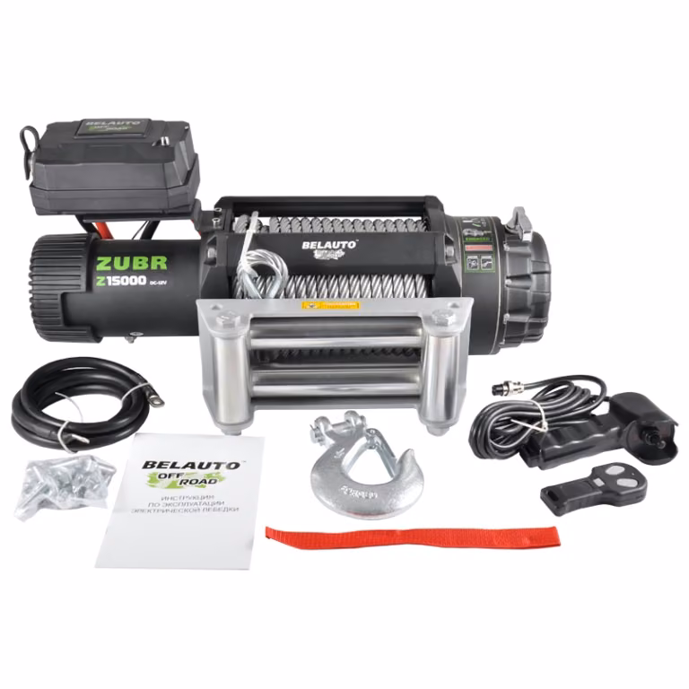 Лебідка BELAUTO ZUBR Z15000 15000lbs (6.8hp/5.0kw; 262:1) Z15000