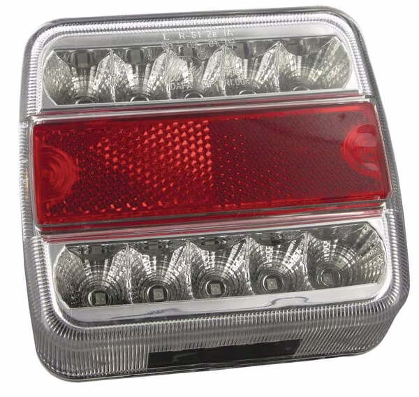 Ліхтар задній LED, 1W, квадрат, 12V, 106x35x98 мм, 18 світлодіодів LA99190KR