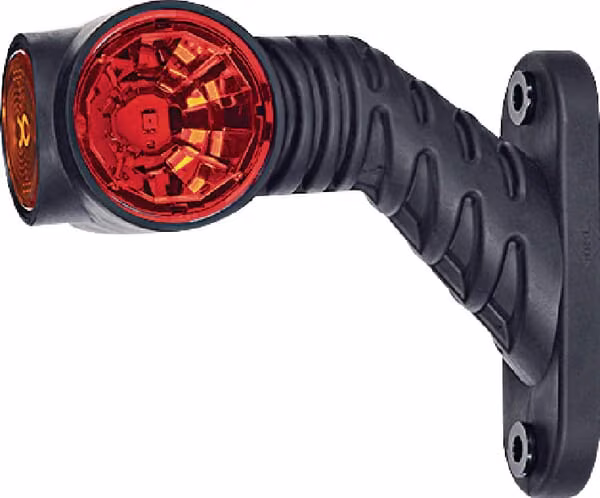 Габаритний ліхтар LH LED, 0,7/1,4Вт, 12-24V, біло-помаранчево-червоний, 110x55x125 мм, 3 світлодіоди, Kramp LA30016