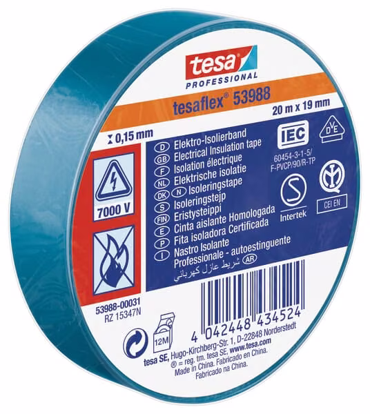 Ізоляційна стрічка, синя, TesaFLEX® T539880003100