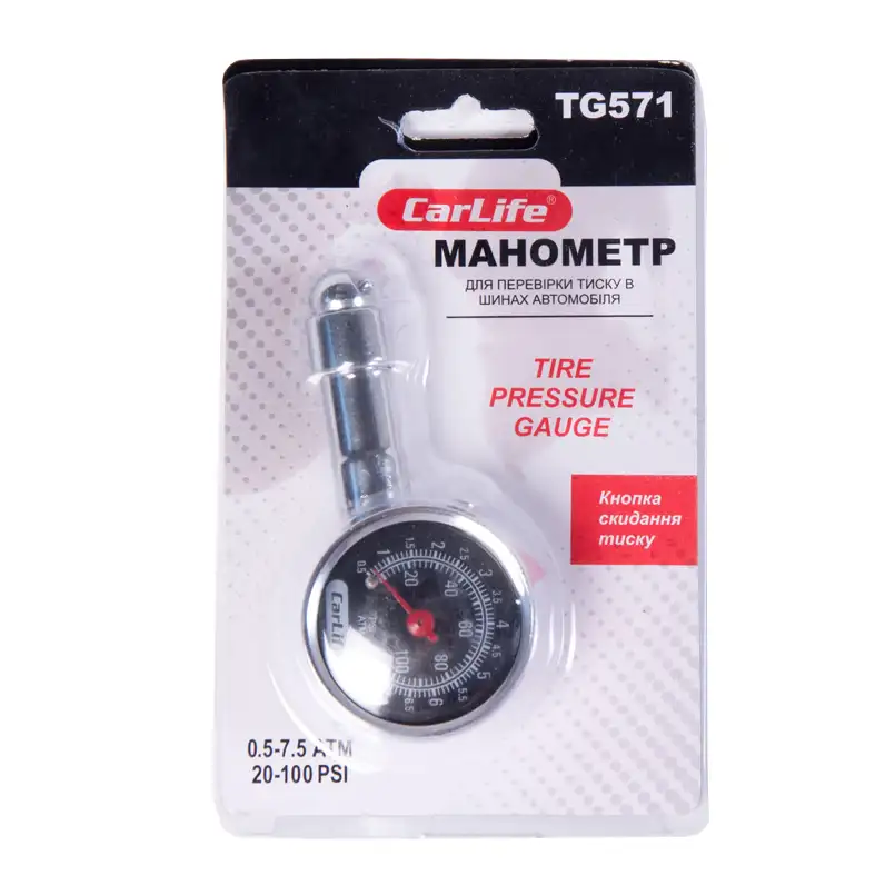 Манометр автомобільний CarLife TG571 TG571