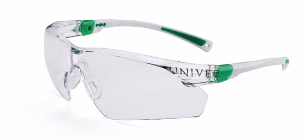 Окуляри прозорі 506U Univet, AS, AF, UV 400, зелені