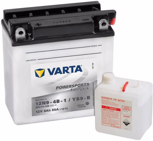 Акумулятор 12В 9Аг 85A Powersports Freshpack VARTA 509014009I314PS