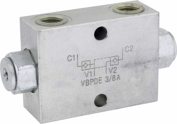Контрольований подвійний клапан регулювання витрати VBPDE A, G3 / 8 " C056V0180