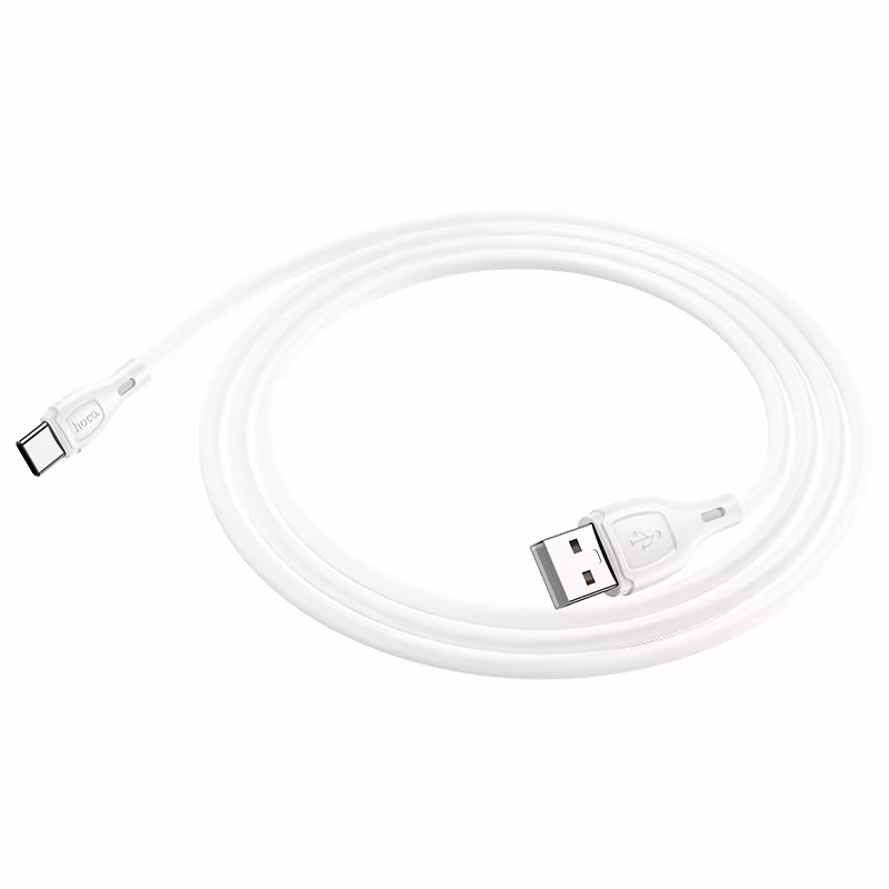 Кабель Hoco X61 Ultimate silicone charging data cable for Type-C 1м білий