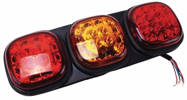 Задній ліхтар, LED, прямокутний, 12/24V, болтове кріплення, Britax L1301LDV