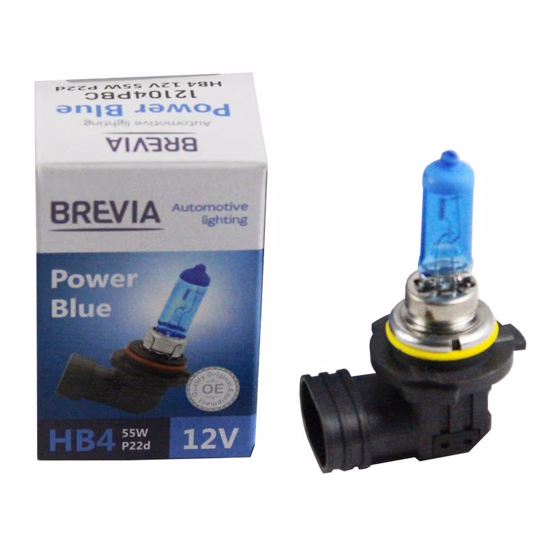 Галогенова лампа Brevia HB4 12V 55W P22d Power Blue 4200K 12104PBC