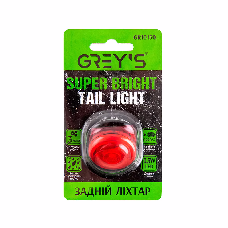 Ліхтарик на велосипед задній Grey's GR10150 0,5W LED GR10150