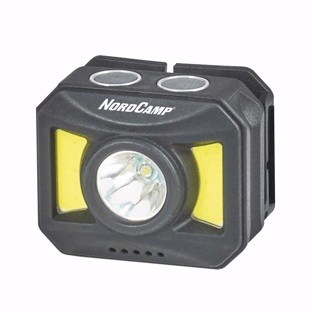 Ліхтар налобний Nord Camp 150+140Lm, 3W+COB, 850mAh, білий/червоний NC30600 NC30600