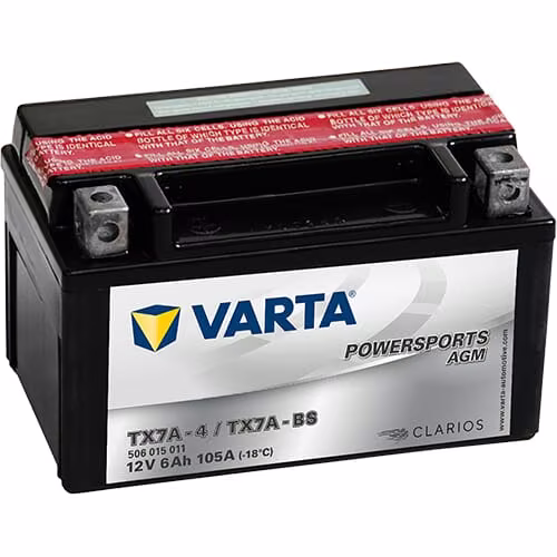 Акумулятор 12В 6Аг 105A AGM Powersports VARTA 506015011I314PS
