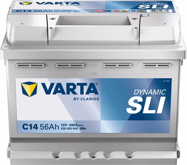 Акумулятор 12 В 56 А·год 480 А C14 VARTA Dynamic SLI 556400048