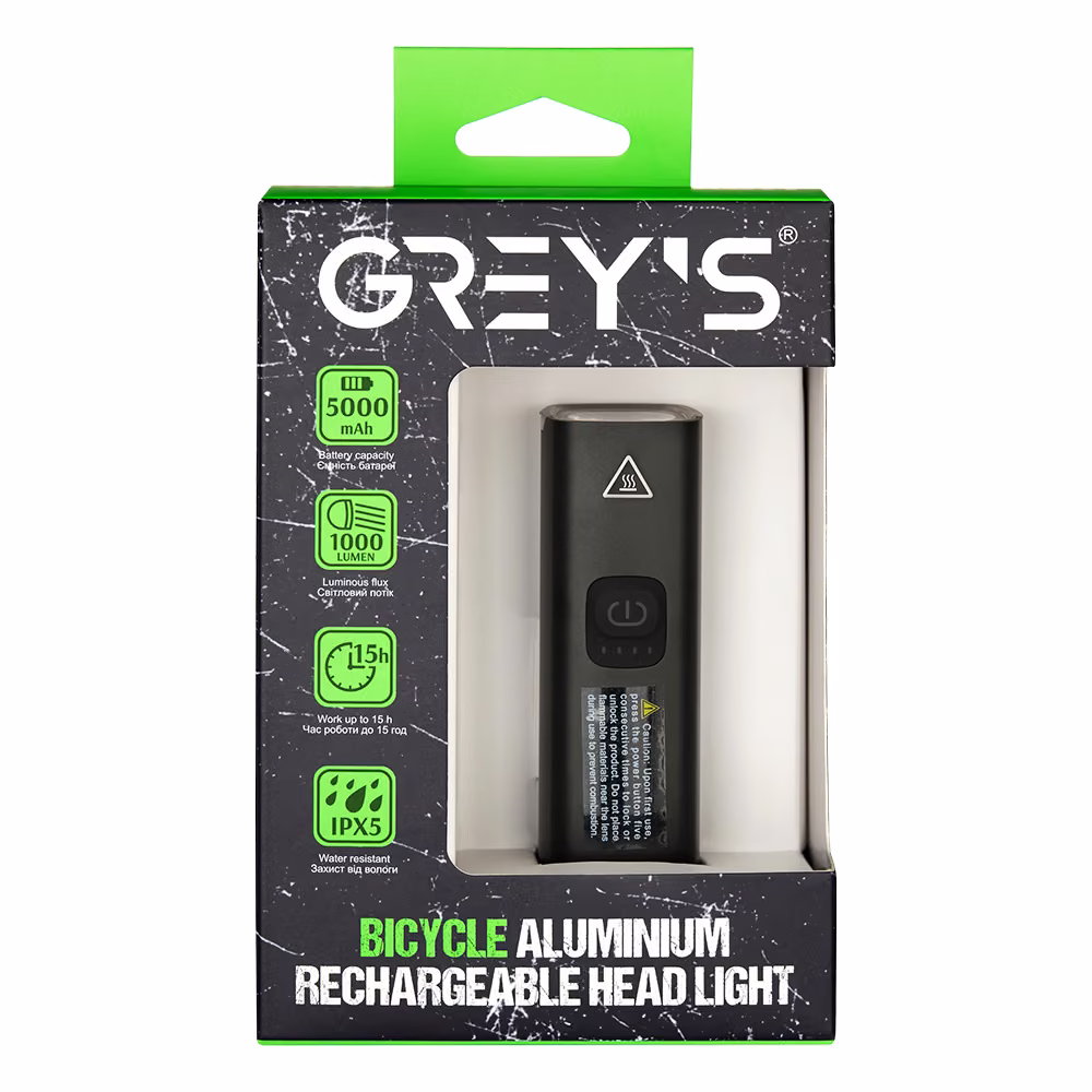 Велосипедна фара Grey's 1000lm 5000mAh GR10250 GR10250