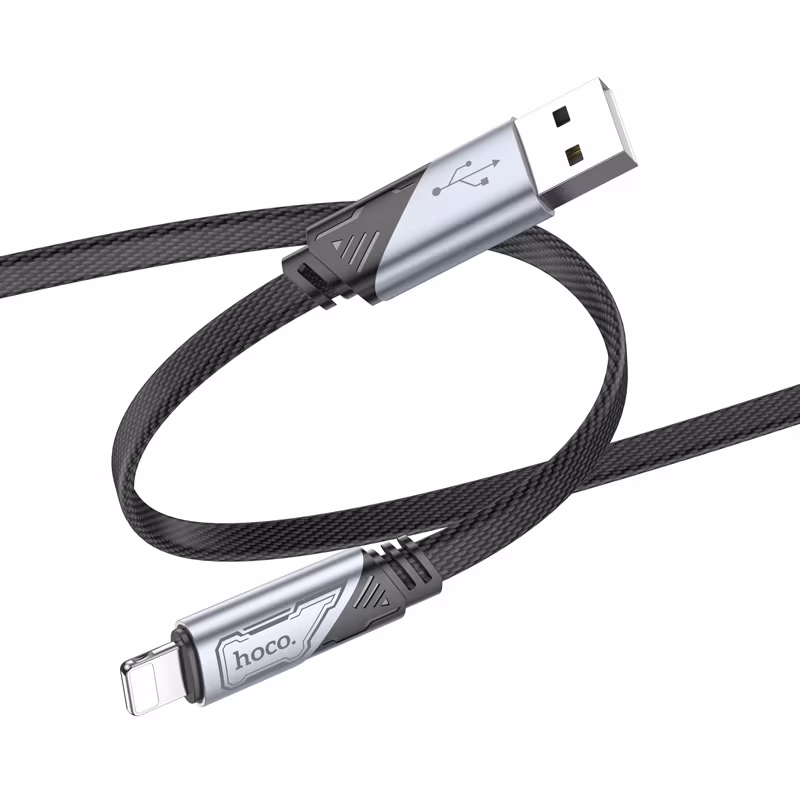 Кабель Hoco U119 Machine charging data cable iP 1.2м чорний HC-U119-UL-Black