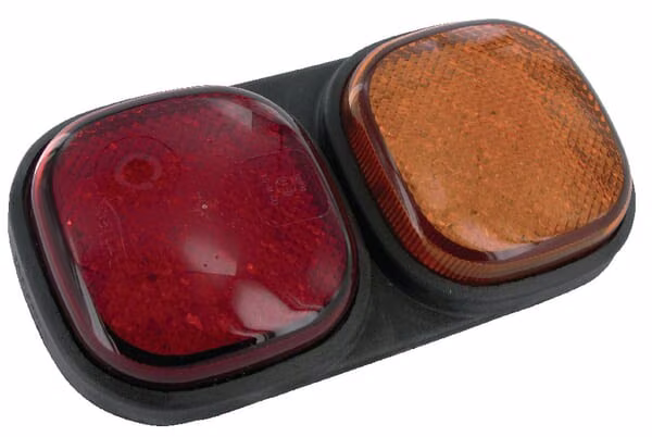 Задній ліхтар лівий, LED, прямокутний, 12V, червоний/помаранчевий, болтове кріплення, 223x112x57mm, Britax L1201L12V