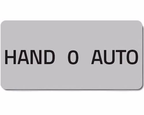 Позначка "HAND 0 AUTO" 02097T