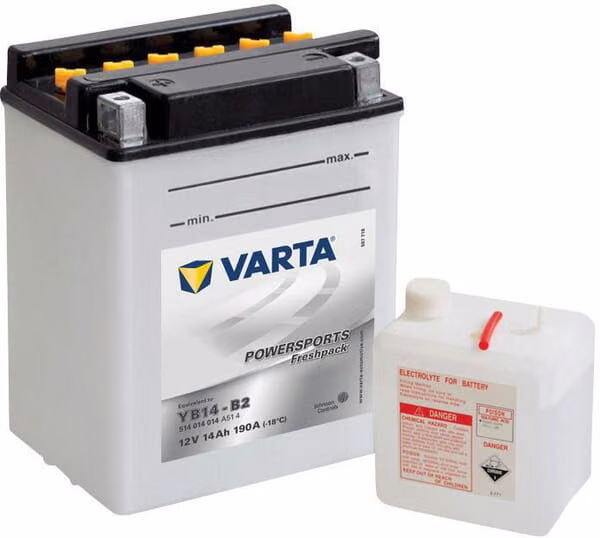 Акумулятор 12В 14Аг 190A Powersports Freshpack VARTA 514014019I314PS