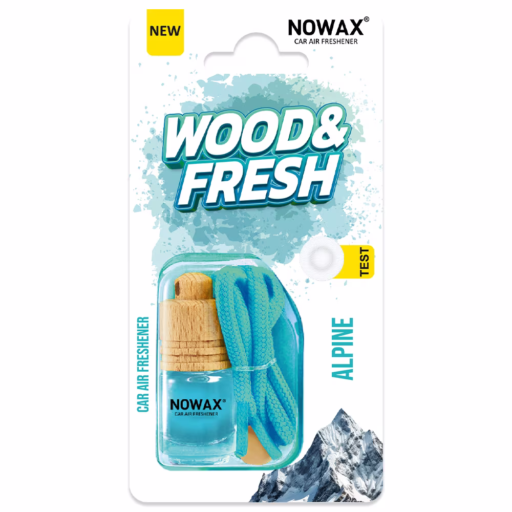 Ароматизатор повітря в блістері Nowax Wood&Fresh - Alpine NX91986