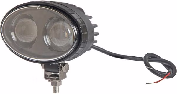Запобіжна лампа LED, синя, 10W, 250lm, овальна, 10-80V, точкова, 2 LED, Kramp LA10601