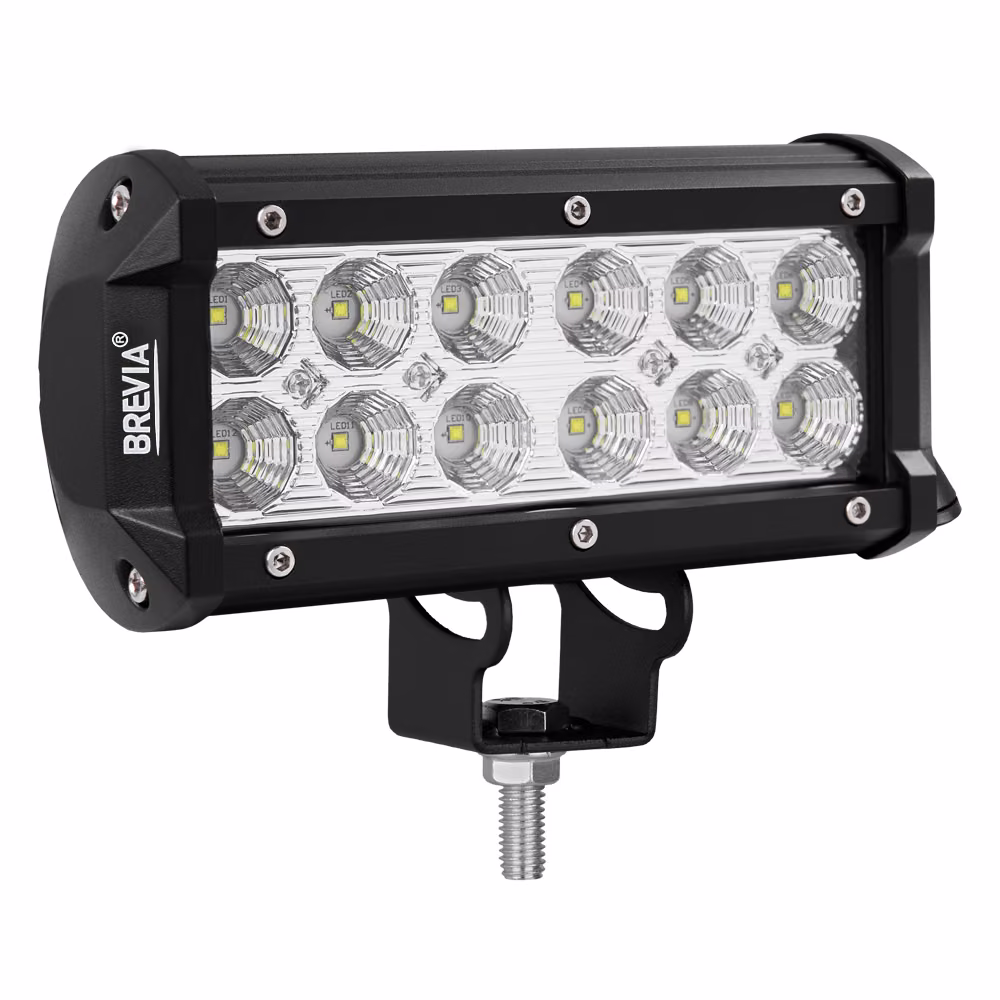 Фара світлодіодна Brevia CREE Flood 10-30V, 36W (12x3W), 3000Lm, 1шт 10712FX1 10712FX1